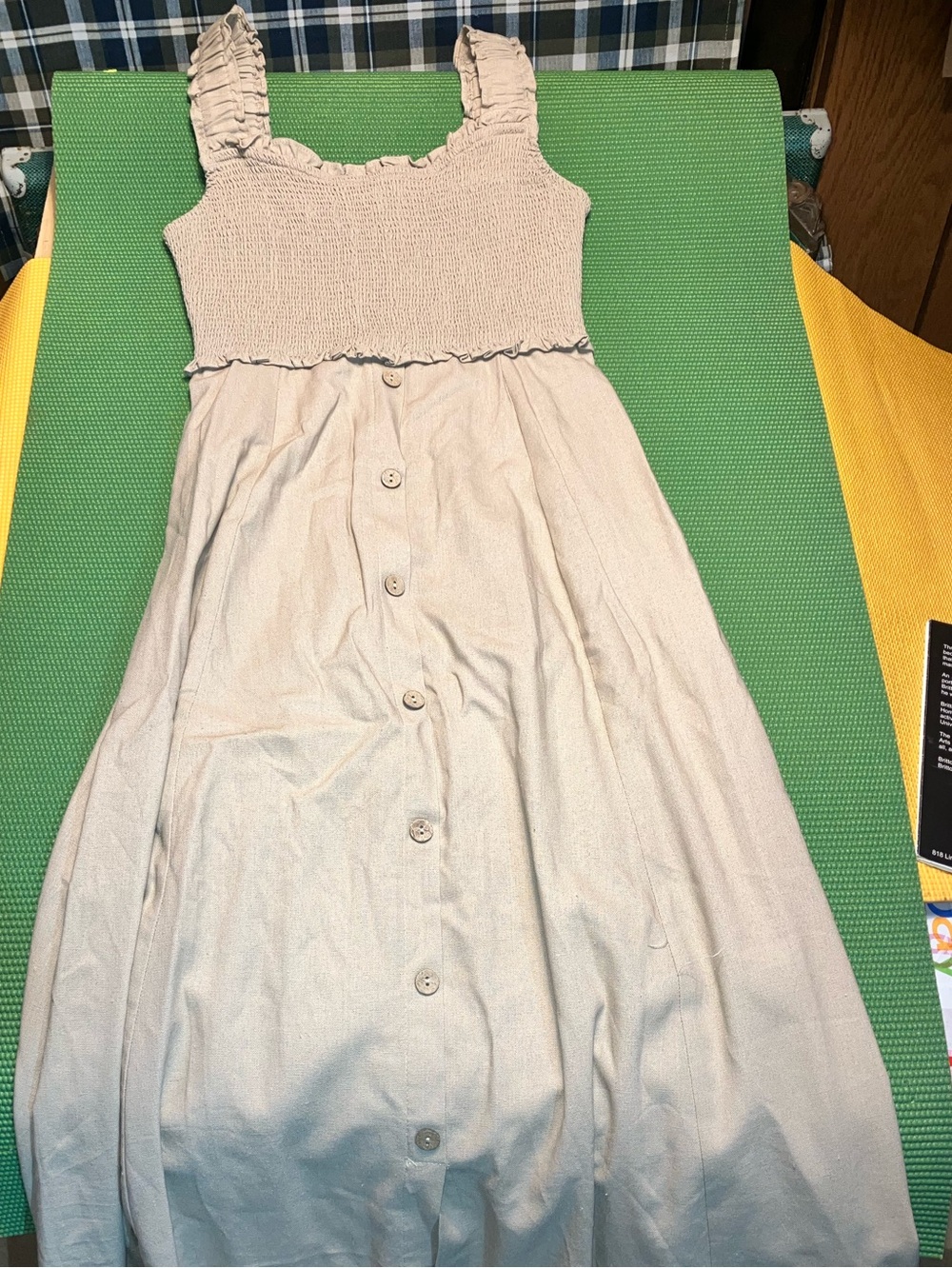💛 Blue Pepper Sleeveless Smocked Maxi Dress 💛